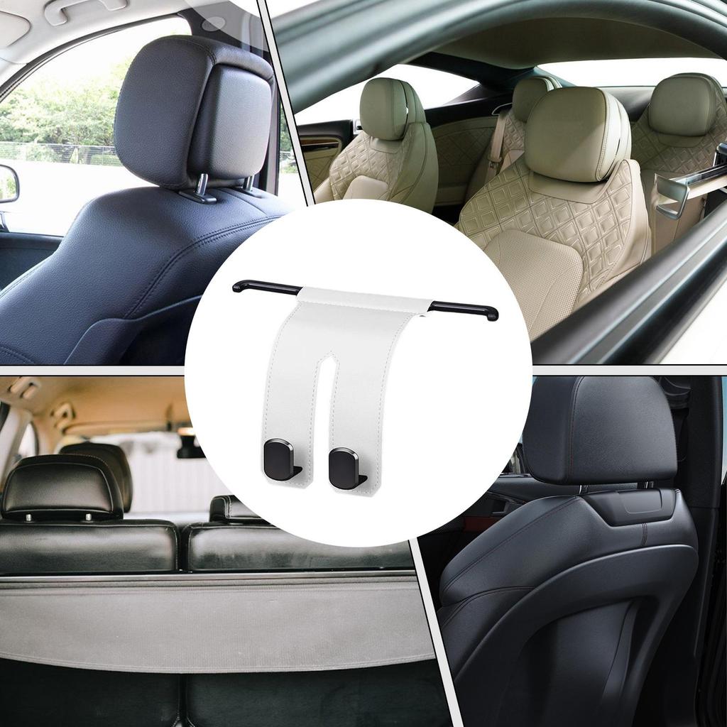 Purse Hooks For Car Metal Double-Head Phone Holder Car Purse Hook Seat Storage Organizer For Automotive Interior Truck Sedan SUV