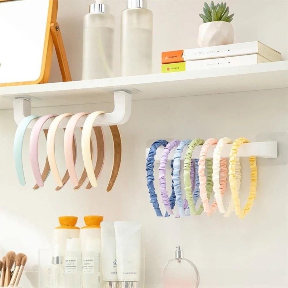 Non Punching Hair Loop Storage Rack Hair Clip Storage Headband Hanging Rack  Household