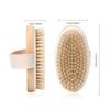 SPA Wooden Body Brush Natural Boar Bristle Organic Dry Skin Body Brush Bamboo Wet Back Shower Brushes Exfoliating Bathing Brush