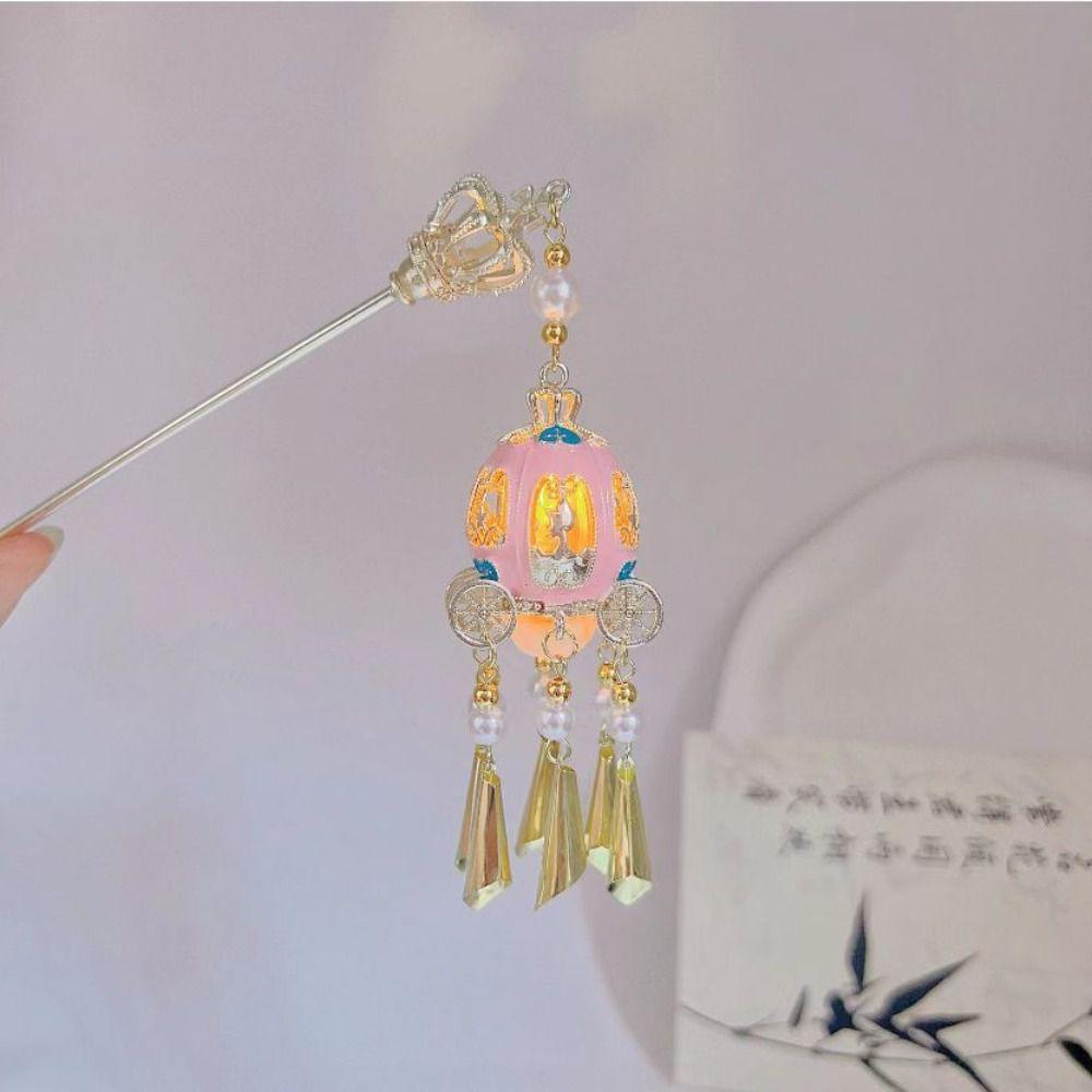 

Люмінесцентна Сяюча Ліхтарна Шпилька для Волосся Світлодіодна Підсвітка Ханфу Заколка для Волосся Інструмент для Дизайну Зачіски style 3