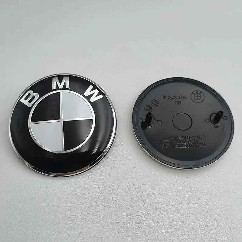 

2Pcs 74MM 82MM Car Logo Front Hood Emblem Trunk Rear Badge For BMW E90 E46 F10 F30 E87 F20 G20 E60 E39 E92 F48 G01 Auto Accessor 1x82mm 1x74mm черный белый