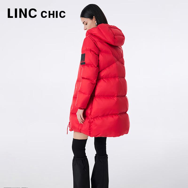 Jinyujie Women's Mid-Length Thickened Hooded Puffer Down Jacket Y23606272
