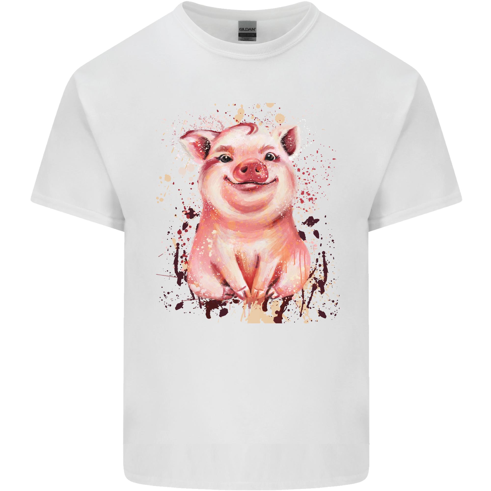 Watercolour Pig Unisexs Light Cotton TShirt S