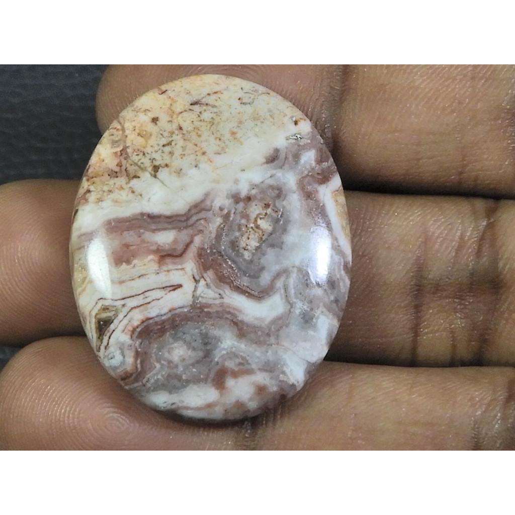 

28X35X05MM Natural Crazy Lace Agate 50Cts. Oval Cabochon Loose Gemstone B-122