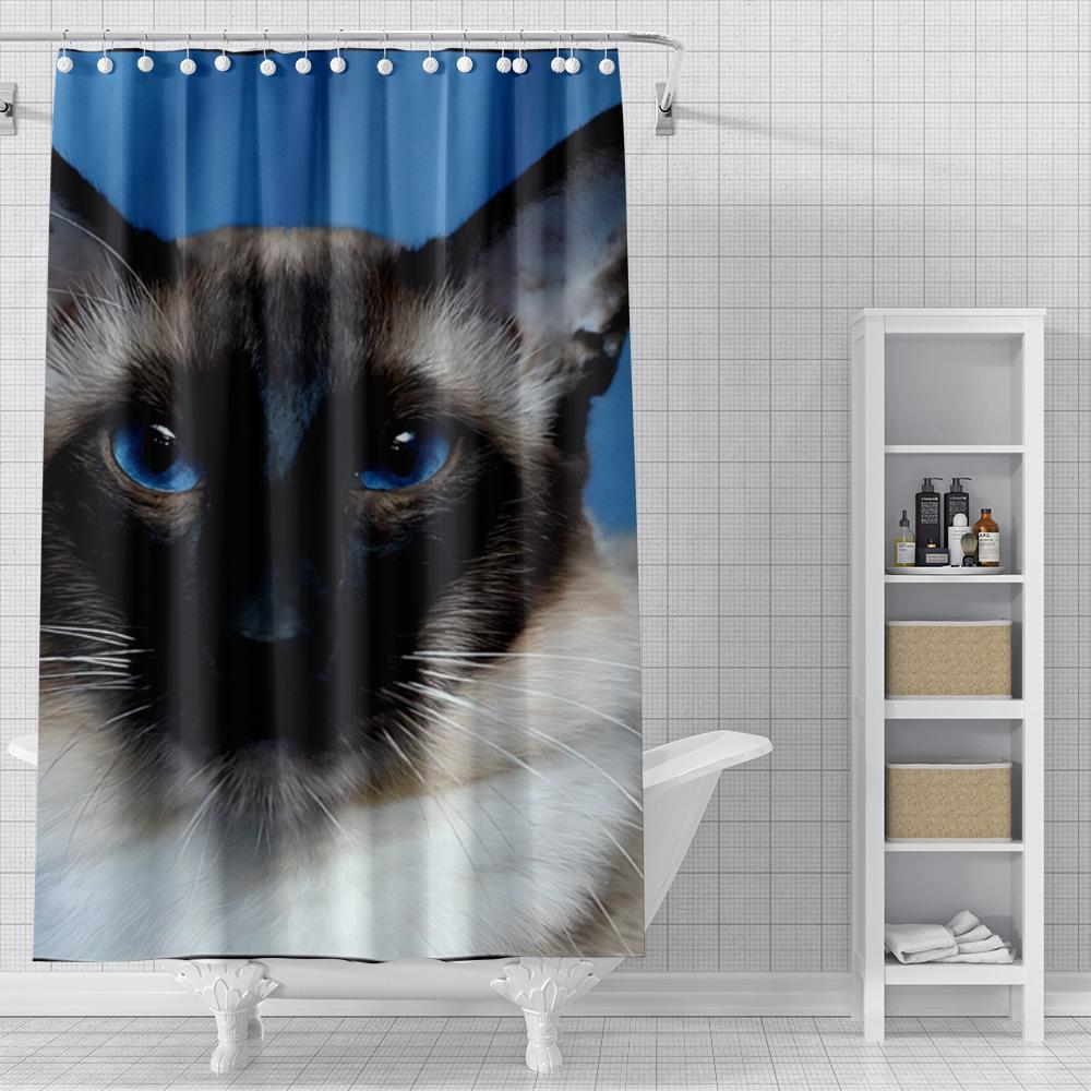Home Shower Curtains for Bathroom Landscape Animals Waterproof Fabric Bathroom Curtains Modern Shower Curtain 180x200 240x200