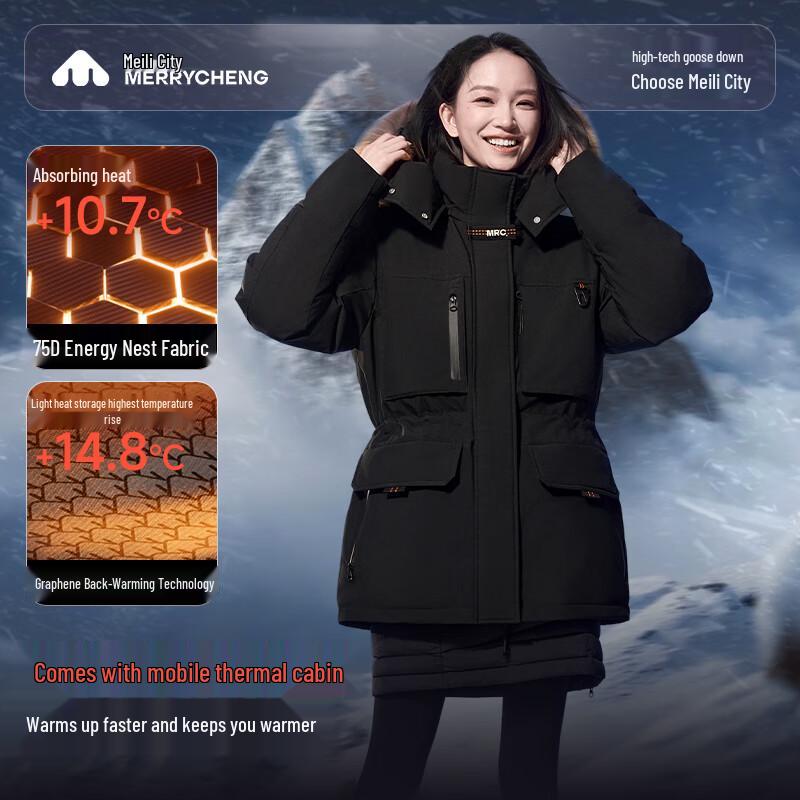

Meilicheng M561WYR003 Women s Extreme Cold Goose Down Parka S