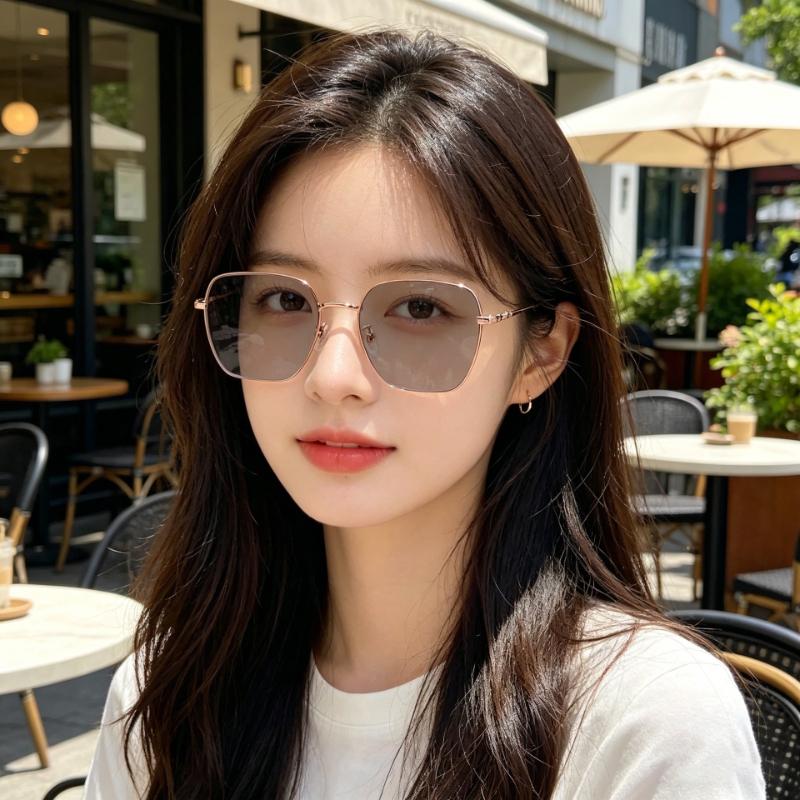 Metal-Frame Photochromic Anti-Blue Light Myopia Glasses Ultra-Lightweight Comfortable Eyeglasses Minus Diopter 0 To -4.0