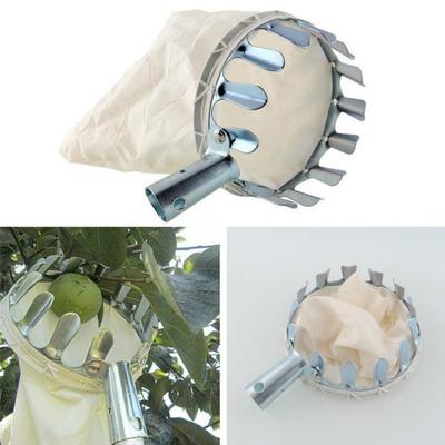 Ergonomischer Obstpflücker Handheld Fruchtsammler Sammelbeutel Abnehmbar Effektiv Arbeitssparend Praktisches Erntepflückwerkzeug