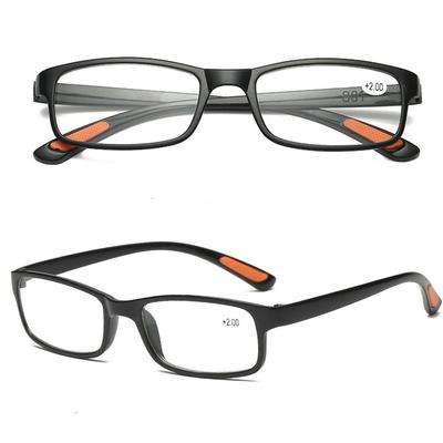 TR90 Ultraleichte Lesebrille für Damen und Herren, Retro, klare Linse, Presbyopie-Brille, weiblich und männlich, Leserbrille +1,5 2,0 3,0 4,0