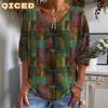 Women's Fashion Casual Short Sleeve V Neck Blouses & Shirts Unique Design