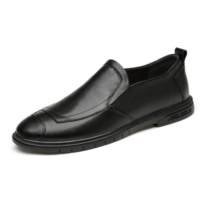

2025 Spring Autumn Hot Selling Men s Genuine Leather Casual Shoes Massage Sole Loafers Outdoor Commuting Men s Work Shoes 44