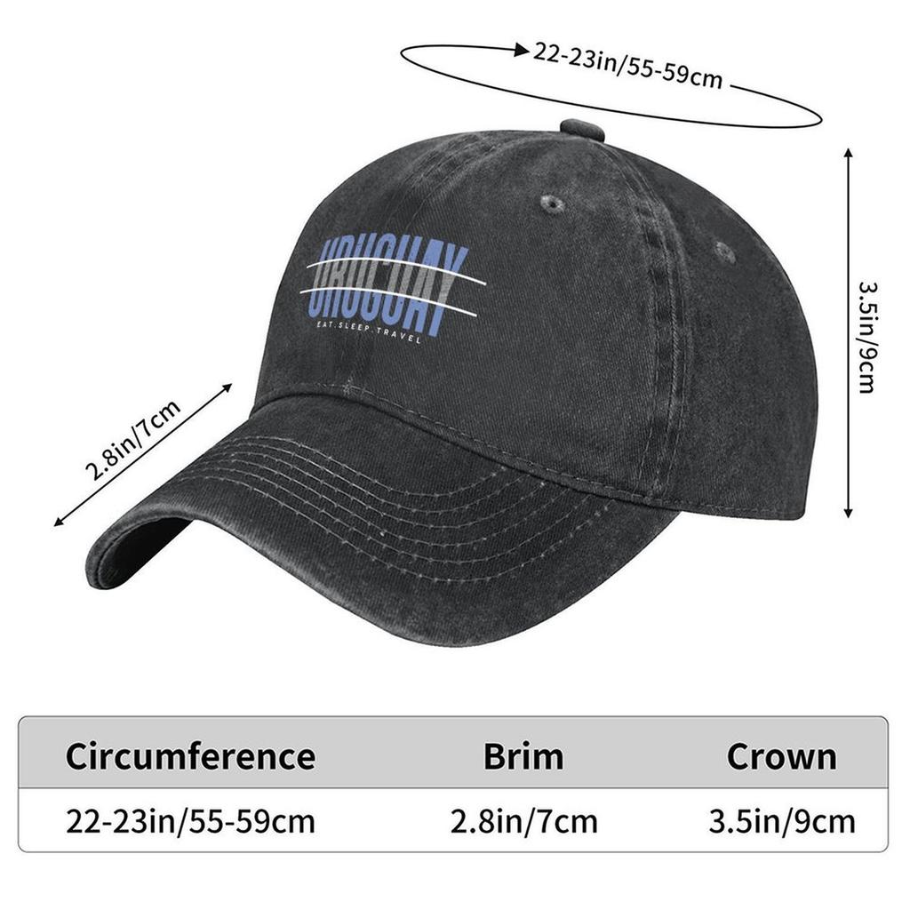 Uruguay Reise Baseballkappe benutzerdefinierte Mütze Wanderhut Mode Strand Snapback-Mütze Herren Golfbekleidung Damen