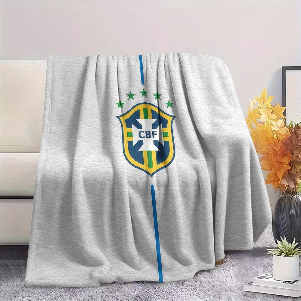 Brazil National Football Team2 Flannel Blanket, High quality Comfortable for All Seasons, Home Decor, Warmth and Comfort