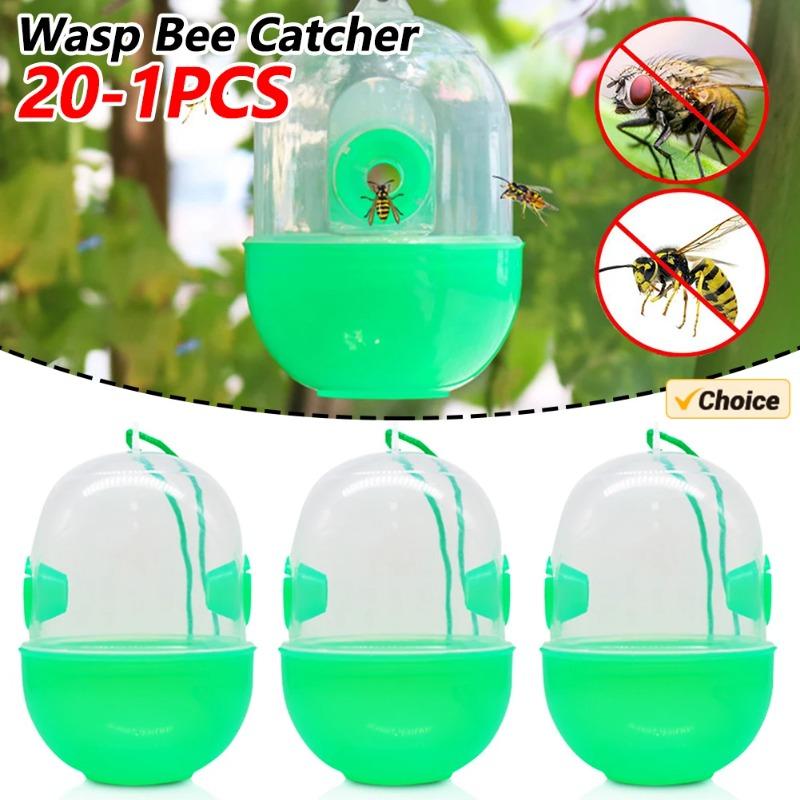 20PCS Hanging Beekeeping Catcher Cage Reusable Yellow Jacket Trap Wasps Control Wasp Bee Catcher for Home Garden Orchard Farm