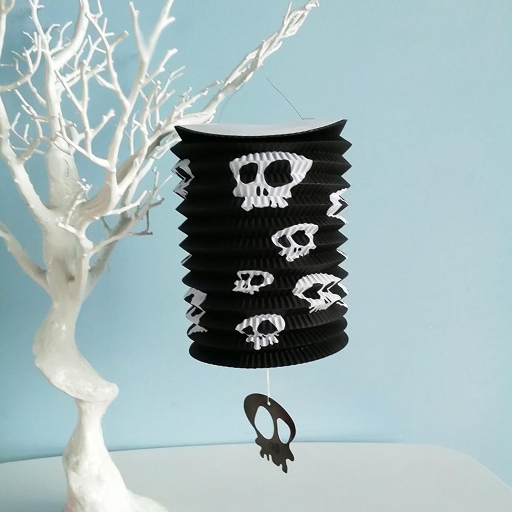 1Pc Halloween Paper Lantern Pumpkin Spider Bat Skeleton Hanging Pendant Horror Props Party Decoration Outdoor Home