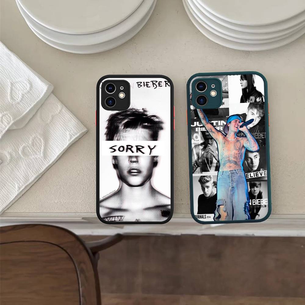 Singer Justin B-Bieber Phone Case For IPhone 13 12 X XS MAX Pro Max 16 15 11 14 Pro Max Shockproof Matte Cover