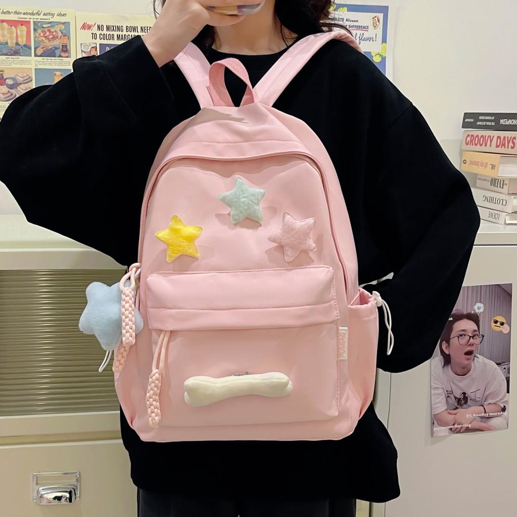 Schoolbag1011 new star bag ins wind cartoon accessories large capacity backpack fresh girl backpack cute tide