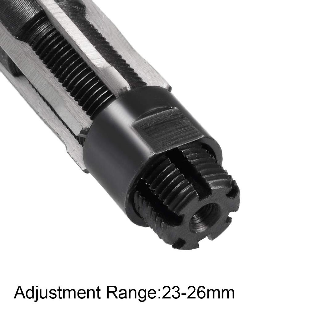 uxcell Hand Reamer HSS Square End Adjustable Metal Hole Cutting Tool Adjustment Range 23-26mm
