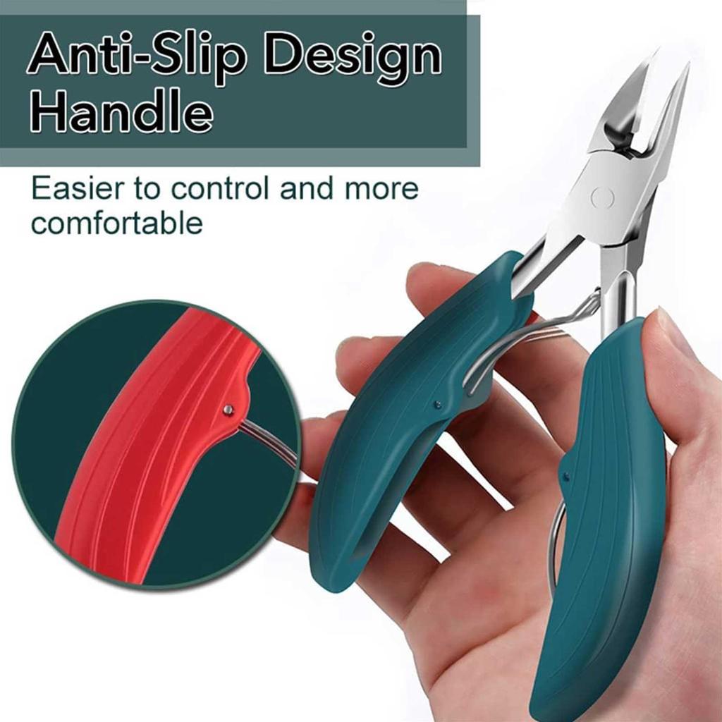 1PCS Toe Nail Clippers Cutter Ingrown Toenail Clipper Stainless Steel Professional Thick Nails Nail Cutter Cuticle Nippers