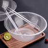 Large Round Clear Acrylic Serving Bowls Salad Fruit Buffet Serving Containers Dishes TablewareL