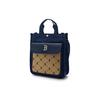 MLB Cotton Polyester Crossbody One Shoulder Handbag Regular Men's Marine Blue Brown (Unisex) Handbags 7AUBMD24N 43BGS
