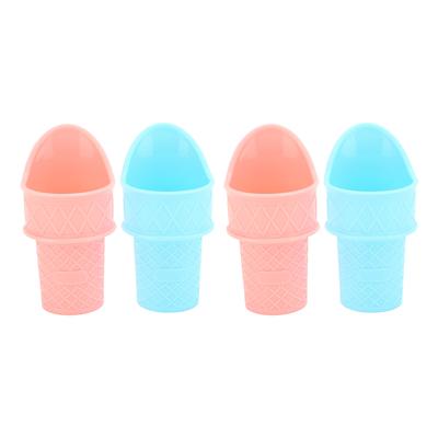 4pcs Ice Cream Cone Holder Scooper Reusable Mini Ice Cream Cones Stand Upright for Scooping Cream