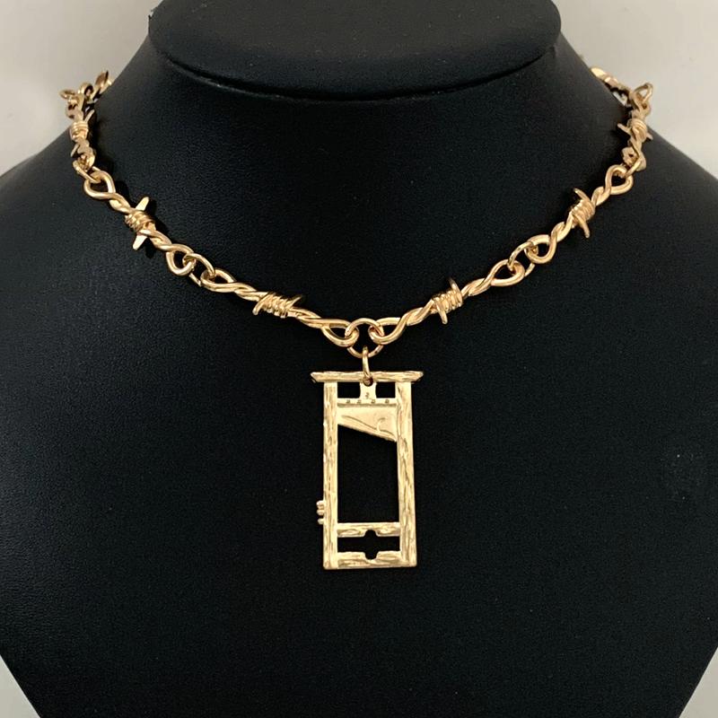 Piccoli Rovi di Filo Ghigliottina di Ferro Collana Choker da Donna Stile Hip-hop Gotico Punk Catena a Spillo con Piccoli Punti Spinati Choker Regali