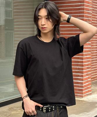 SIGNATURE Natural Crop Short Sleeve T-Shirt [Black]