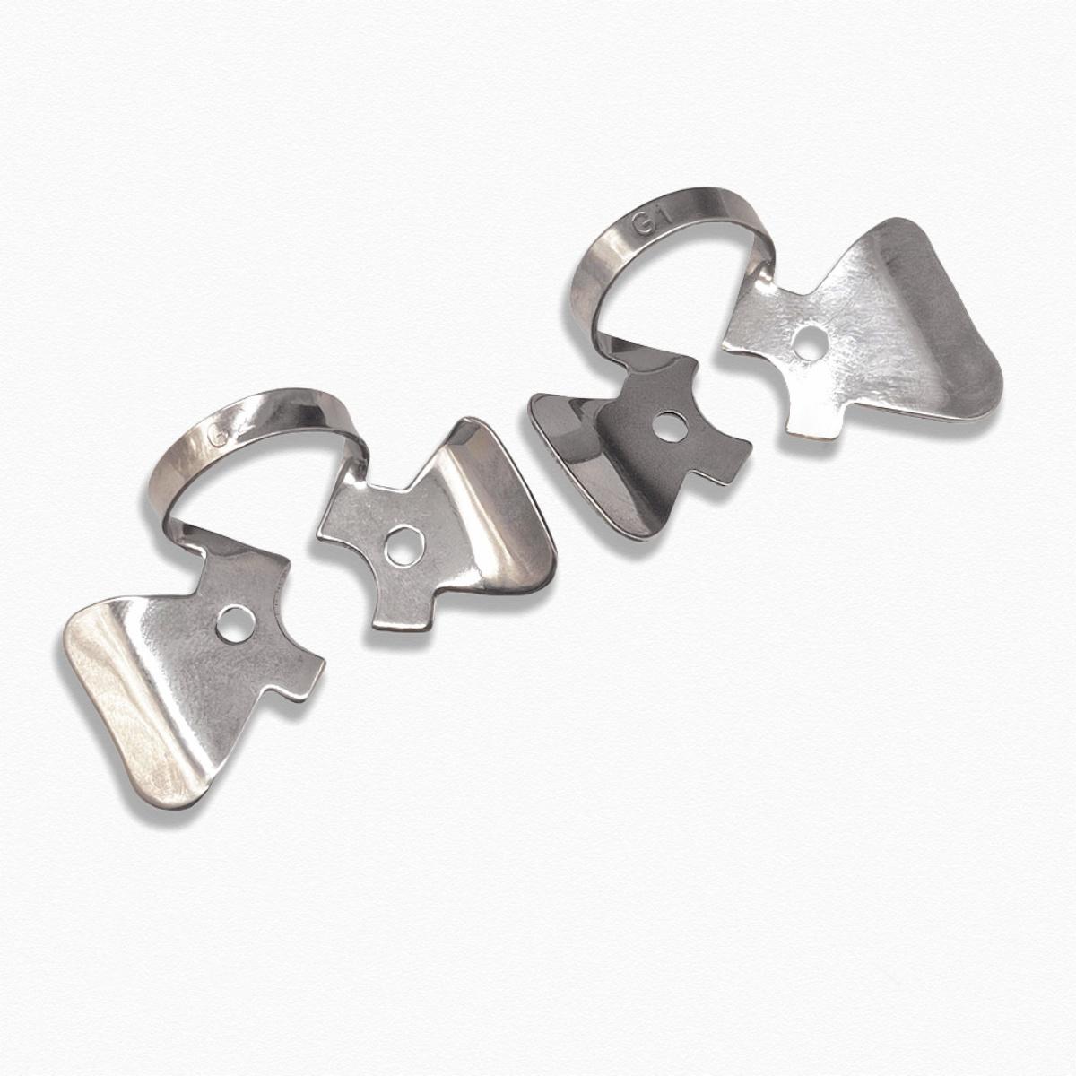 

Стоматологический эндодонтический реставрационный держатель клипс G1 и G2 Клампы для коффердама Специальная клипса для марли или ватных валиков Инструмент 2 pieces mixed