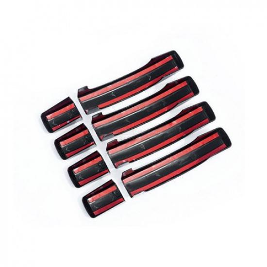 Glossy Black Car Door Handle Cover Trim For Land Rover L320 LR2 LR3 2005 - 2008