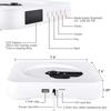 Portable CD Player with Bluetooth, Qoosea Wall Mountable CD Players Music Player Home Audio Boombox with Remote Control FM Radio Built-in HiFi