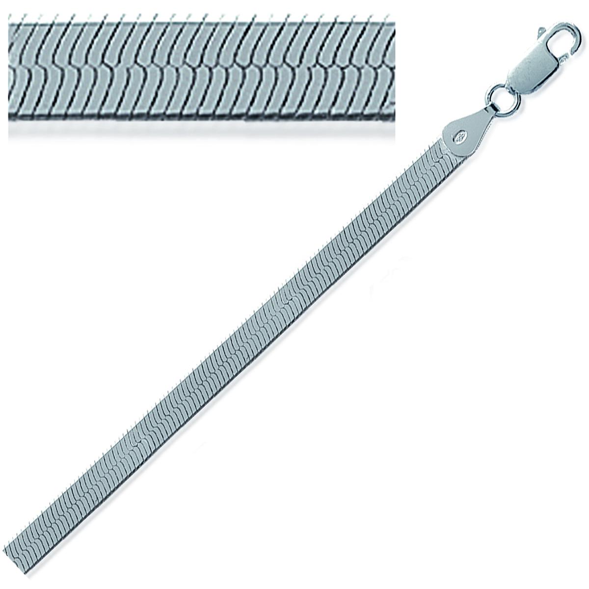 

Les Trésors De Lily [A0245] - Серебряный браслет «Зеркальный дизайн» 18 см 4 мм