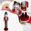Wooden Nutcracker Decor Ornament Christmas Decor, Tabletop Decoration 14 Inch for Shelves