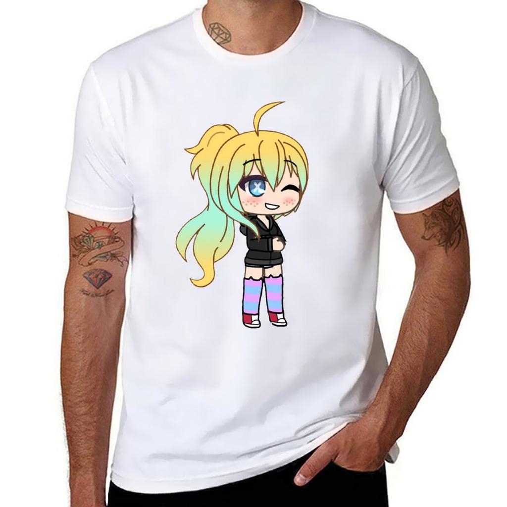 Gacha Life Girl with Cute GLMM Gacha life series TShirt Work Duty Casual TShirt