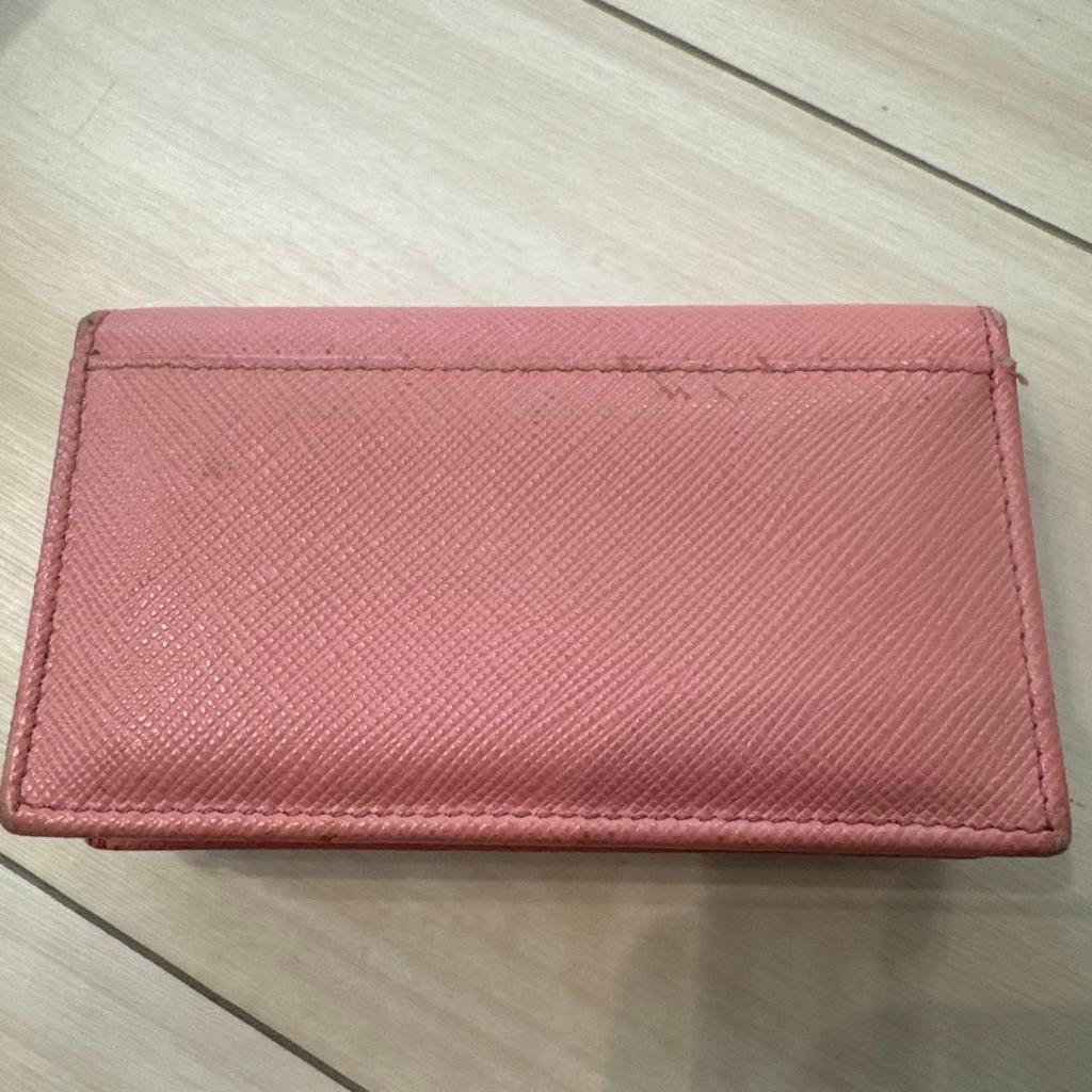 Used Prada Saffiano Leather Card Holder