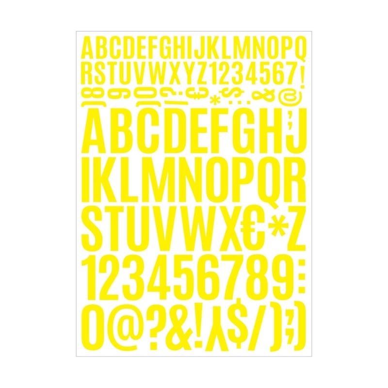 12 Sheets Alphabets Number Sticker for Sign, Scrapbooking, Crafts and Decoration Multicolour Letter Number Sticker