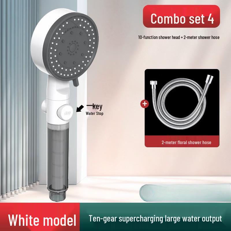

LANGZHIWEN Pressurized Filtering Handheld Shower Head