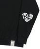 GRAVER [Unisex] Elbow Life Logo Heart Smile Sweatshirt_Black