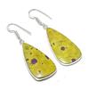 Natural Stichtite Stone Gemstone 925 Sterling Silver Jewelry Earring 2.01" AEE-11166