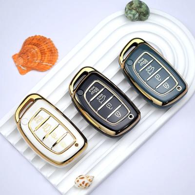 4 Tasten Klappschlüssel TPU Auto Schlüsselhülle Abdeckung Für Hyundai Sonata Schlüsselgehäuse Schlüsselanhänger Auto Auto Zubehör