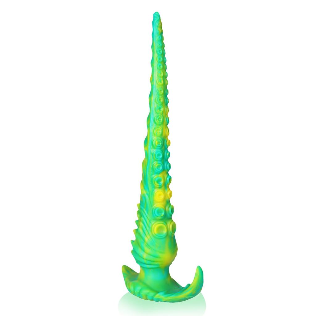 Cthulhu 2nd Generation Anal Plug Base Silicone Green Yellow S TaRiss's Anchor-Shaped 5.6cmx35cm
