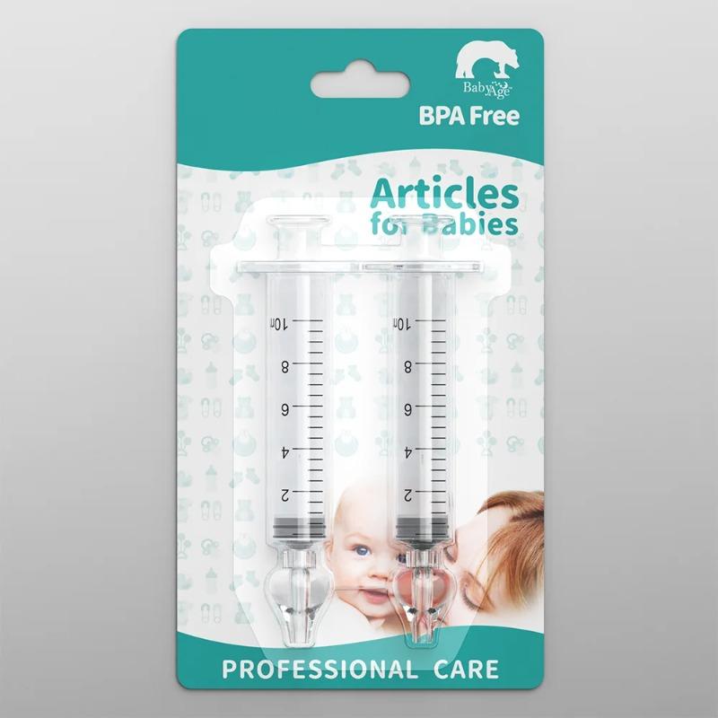 Needle Tube Baby Nasal Aspirator Syringe Baby Nose Cleaner Infant Rhinitis Nasal Washer Children Nose Washing Tool for Kids