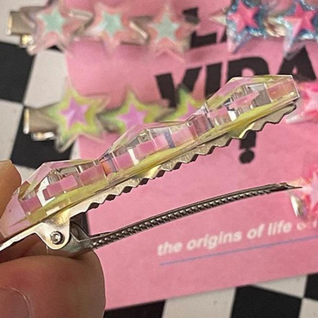 Women's High Teen Star Bangs Clip Set of 4