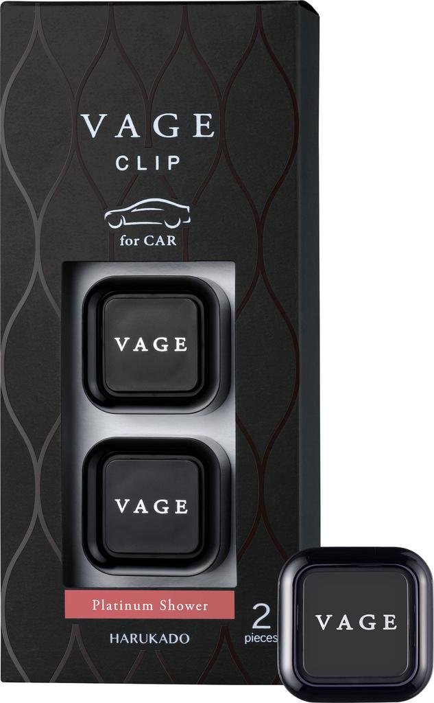 Carall 6292 Harukado Burg Clip Set of 2 Platinum Shower Car Made In Japan
