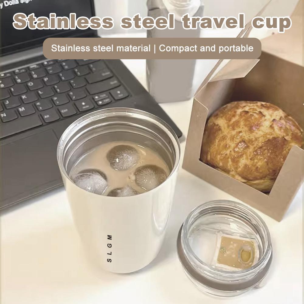 340ML Kaffeetasse Edelstahl Thermosflasche Heiß Kalt Trinkbecher Vakuumflaschen Tragbarer Isolierbecher Tumbler Reisebecher