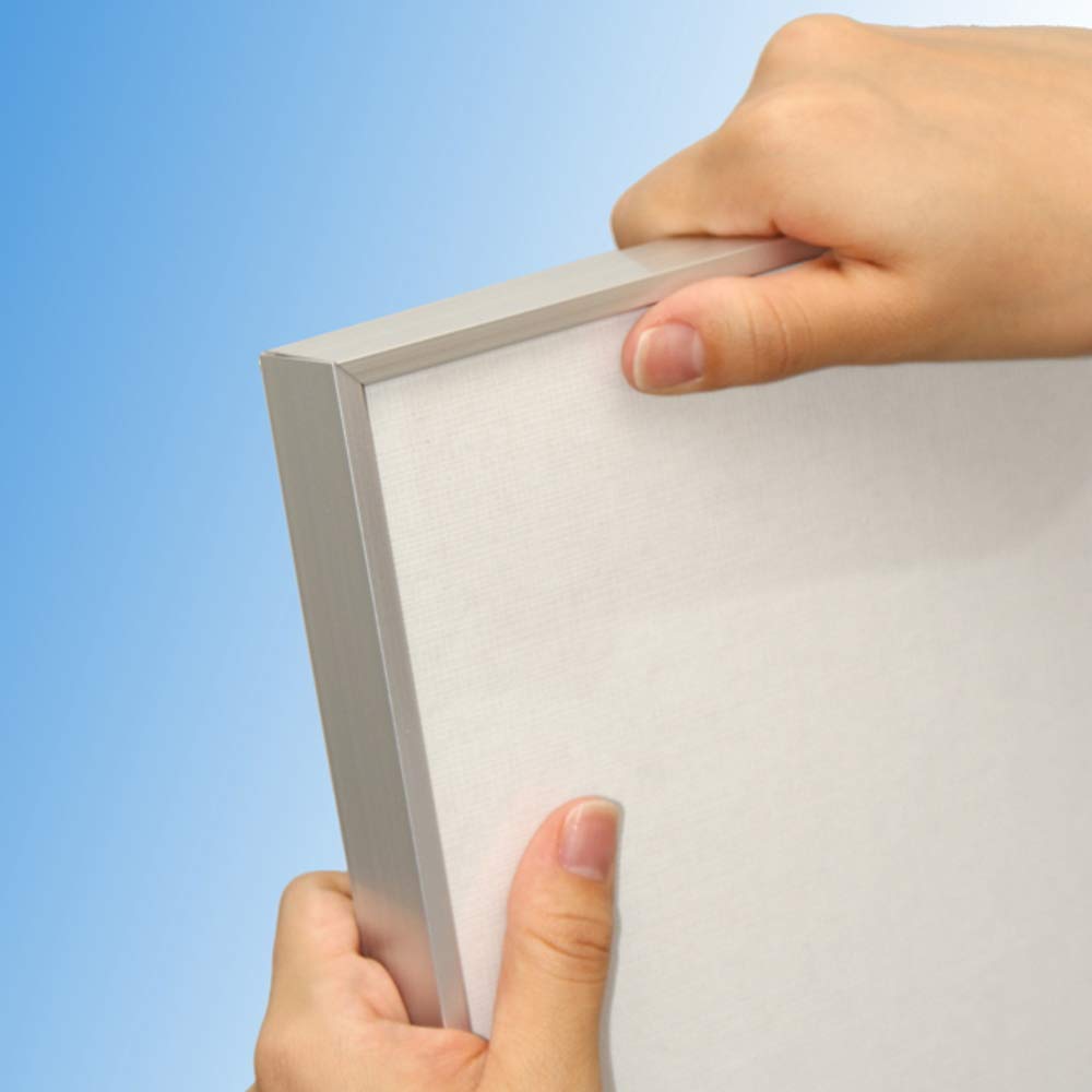SOFUKEN Aluminum Picture Frame, Solid 5, A4, Silver, 022199