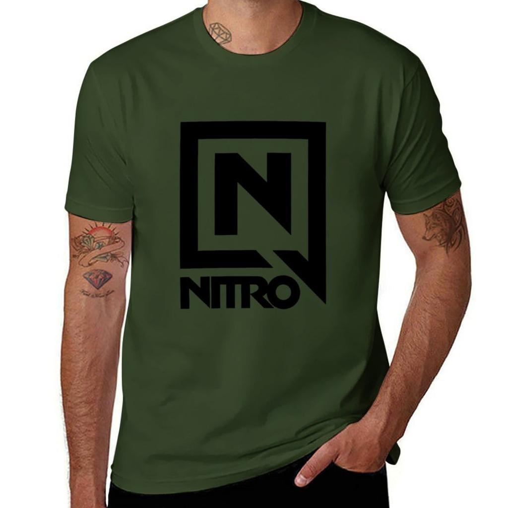 Ski-Nitro-Snowboard T-Shirt vintage clothes oversizeds blacks kawaii clothes mens t shirt