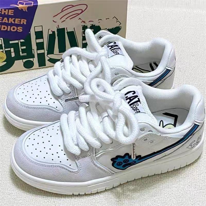 Versatile little white shoes women's shoes autumn and winter platform versatile student sports and leisure shoes tide board shoes campus