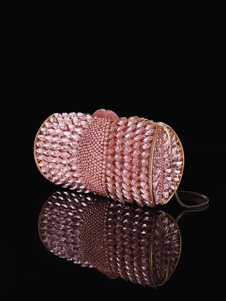 European-American Rhinestone Clutch: Creative Hollowed-Out Women's Evening Handbag for Banquets