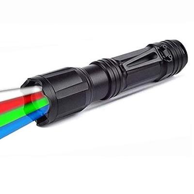 1000 Lumens LED Flashlight with 4 Colors and for Outdoor Animal Night and Night Waterproof and Compatible with 18650 or AAA Batteries Not Ultra-Bright